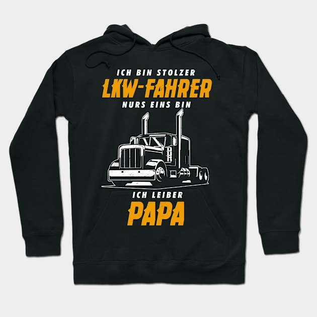 Truck Driver Trucker Dad Father Hoodie by swissles